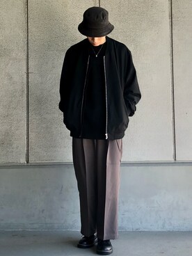 「Confirm（コンファーム）のアイテム（ブルゾン）」を使った、ごまめさん（メンズ・173cm）の秋コーディネート