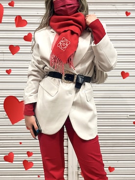 楓子さん（レディース・156cm）の冬コーディネート