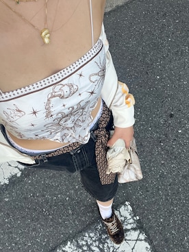 「アイテム（その他アウター）」を使った、楓子さん（レディース・156cm）の秋コーディネート