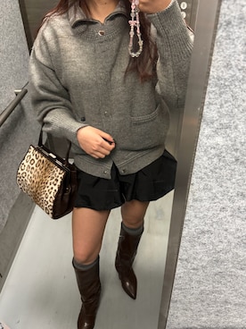 「アイテム（その他トップス）」を使った、楓子さん（レディース・156cm）の秋コーディネート