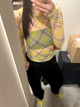 「アイテム（その他トップス）」を使った、楓子さん（レディース・156cm）の夏コーディネート
