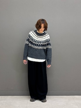 「EKAL（エカル）のアイテム」を使った、ゆいさん（レディース・158cm）の冬コーディネート