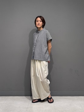 「FORK&SPOON（フォークアンドスプーン）のアイテム」を使った、ゆいさん（レディース・158cm）の夏コーディネート