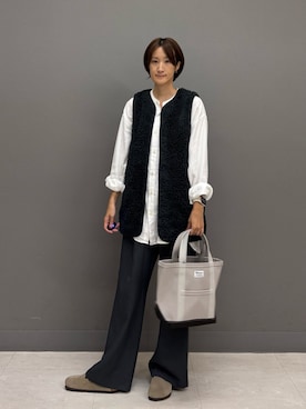 「アイテム（その他アウター）」を使った、ゆいさん（レディース・158cm）の秋コーディネート
