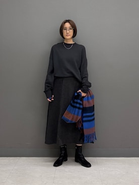 「アイテム（ファッション雑貨）」を使った、ゆいさん（レディース・158cm）の秋コーディネート