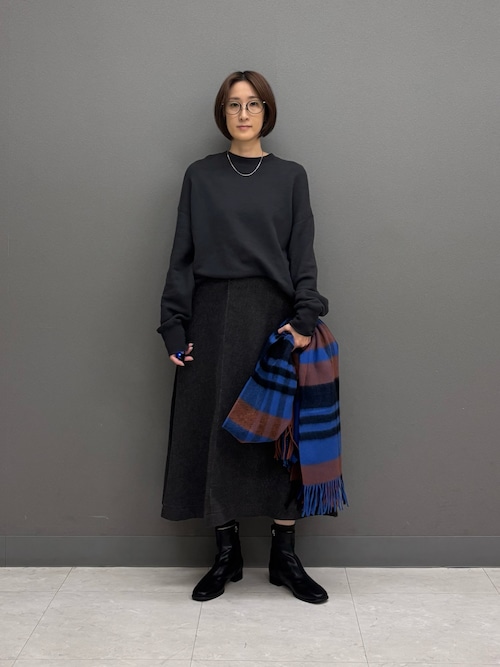 仁村紗和さん着用』『UR TECH』完声/暖フレアスカート（スカート