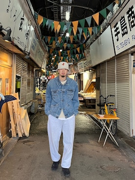 「いまどきジャケット写真」｜「アイテム（スウェットパンツ）」を使った、tokisukeさん（メンズ・182cm）の春コーディネート