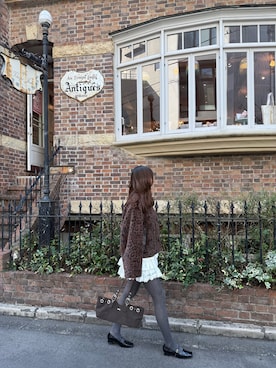 「アイテム（その他アウター）」を使った、amelie さん（レディース・166cm）の秋コーディネート