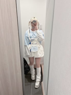 「アイテム（サロペット/オーバーオール）」を使った、まおさん（レディース・155cm）の秋コーディネート