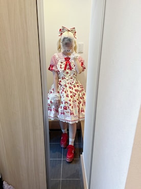 「アイテム（ブレスレット）」を使った、まおさん（レディース・155cm）の夏コーディネート