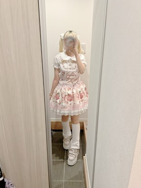 「アイテム（オールインワン・サロペット）」を使った、まおさん（レディース・155cm）の夏コーディネート