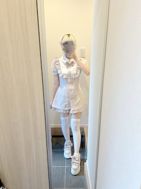 「アイテム（ワンピース）」を使った、まおさん（レディース・155cm）の夏コーディネート