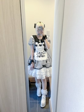 「アイテム（バングル/リストバンド）」を使った、まおさん（レディース・155cm）の夏コーディネート