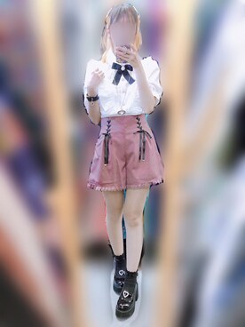 シャツ ブラウスを使った 量産型 のレディース人気ファッションコーディネート Wear