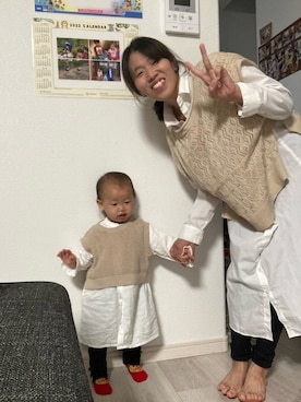 「西松屋（ニシマツヤ）のアイテム」を使った、ピザ屋さんさん（メンズ・167cm）の春コーディネート