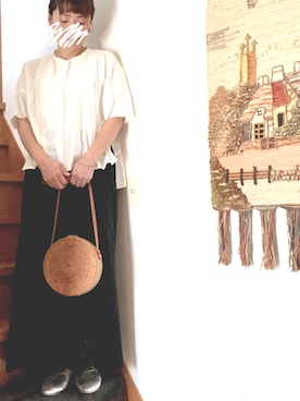 「OMIYAGE（オミヤゲ）のアイテム」を使った、miiiiii🍎さん（レディース・155cm）の夏コーディネート