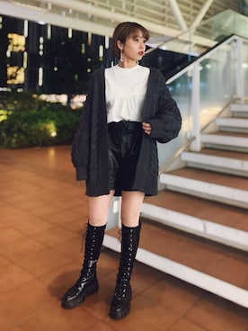 「アイテム（アンサンブル）」を使った、KASUMINさん（レディース・156cm）の秋コーディネート
