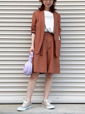 KAŃAさん（レディース・157cm）の春コーディネート