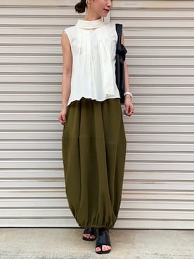 KAŃAさん（レディース・157cm）の夏コーディネート