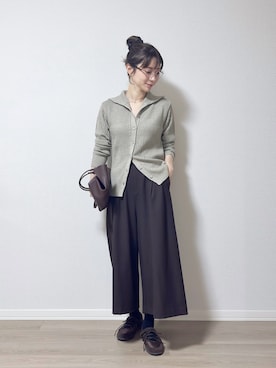 「キュロット」｜KAŃAさん（レディース・157cm）の秋コーディネート