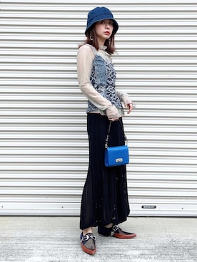 KAŃAさん（レディース・157cm）の春コーディネート