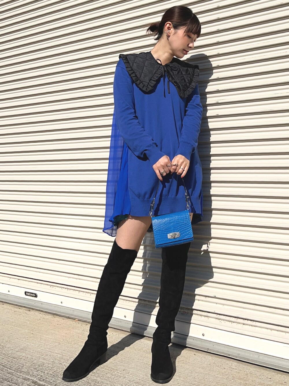 sacai luck サカイ レース切替 ニットワンピース チュニック 中古  