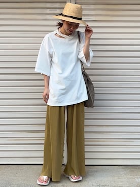 KAŃAさん（レディース・157cm）の夏コーディネート