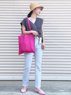 KAŃAさん（レディース・157cm）の夏コーディネート