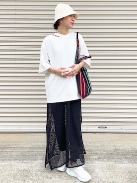 KAŃAさん（レディース・157cm）の夏コーディネート