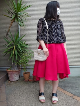 「IMAGE（イマージュ）のアイテム（トップス）」を使った、Riさん（レディース・158cm）の夏コーディネート