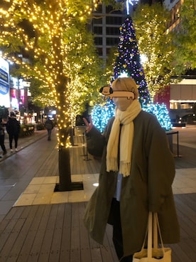 「服とコスメでなりたい自分に」｜「アイテム（モッズコート）」を使った、ゆうさん（メンズ・170cm）の冬コーディネート