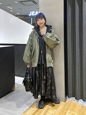 「アイテム（パーカー）」を使った、saya.さん（レディース・159cm・20代）の秋コーディネート