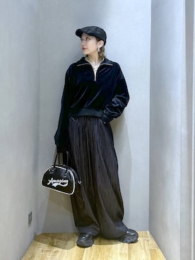 「アイテム（ハンチング/ベレー帽）」を使った、saya.さん（レディース・159cm・20代）の秋コーディネート