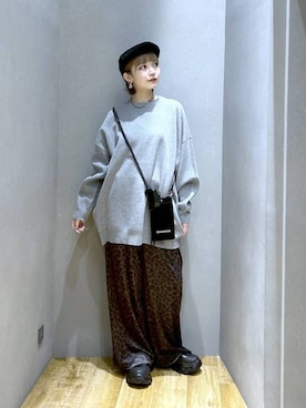 「アイテム（ハンチング/ベレー帽）」を使った、saya.さん（レディース・159cm・20代）の秋コーディネート