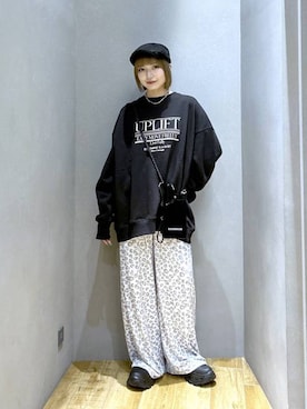 「アイテム（ハンチング/ベレー帽）」を使った、saya.さん（レディース・159cm・20代）の秋コーディネート