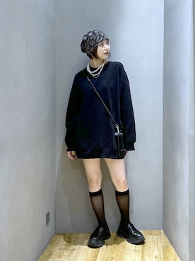 「アイテム（スマホグッズ）」を使った、saya.さん（レディース・159cm）の秋コーディネート
