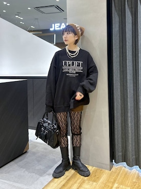 「アイテム（レギンス/スパッツ）」を使った、saya.さん（レディース・159cm・20代）の秋コーディネート