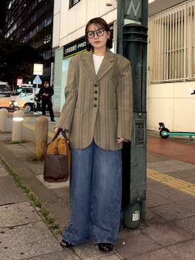 「アイテム（その他シューズ）」を使った、ユウリさん（レディース・158cm）の秋コーディネート