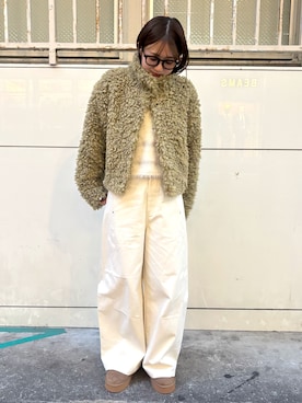 「アイテム（その他アウター）」を使った、ユウリさん（レディース・158cm）の秋コーディネート