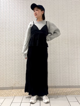 「アイテム（ワンピース）」を使った、ユウリさん（レディース・158cm）の秋コーディネート