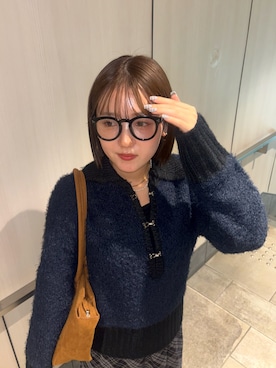 「アイテム（ボストンバッグ）」を使った、ユウリさん（レディース・158cm）の秋コーディネート