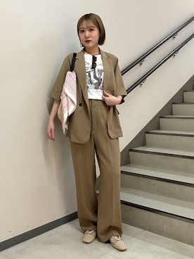 「センスオブプレイス」｜ユウリさん（レディース・158cm）の春コーディネート