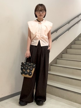 「NUEF （ヌエフ）のアイテム」を使った、ユウリさん（レディース・158cm）の夏コーディネート