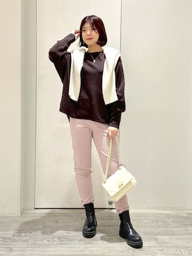 m a k oさん（レディース・164cm）の冬コーディネート