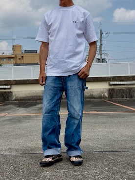 「アイテム（Tシャツ/カットソー）」を使った、hiro(⁎⁍̴̆Ɛ⁍̴̆⁎)さん（メンズ・177cm・10代）の夏コーディネート