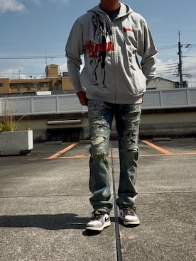 「JORDAN BRAND（ジョーダンブランド）のアイテム」を使った、hiro(⁎⁍̴̆Ɛ⁍̴̆⁎)さん（メンズ・177cm）の春コーディネート