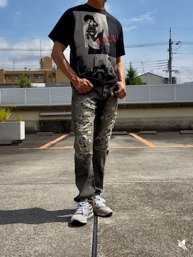 「アイテム（トップス）」を使った、hiro(⁎⁍̴̆Ɛ⁍̴̆⁎)さん（メンズ・177cm）の夏コーディネート