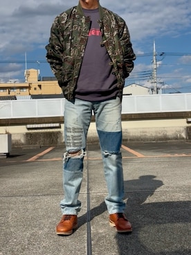 hiro(⁎⁍̴̆Ɛ⁍̴̆⁎)さん（メンズ・177cm）の春コーディネート