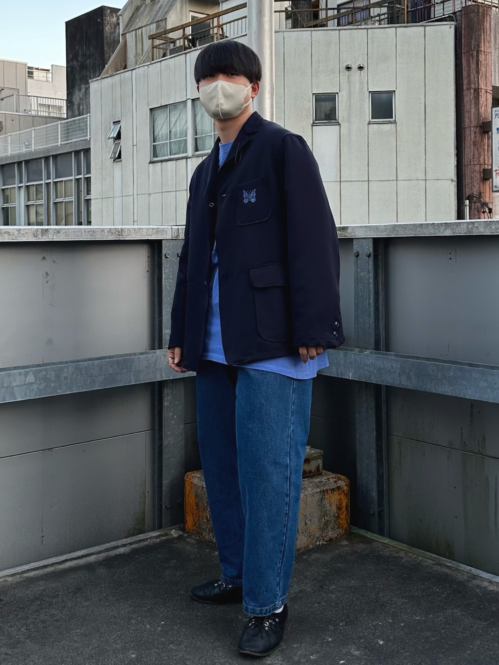 希少✨23SS NEEDLES　KIMONO テーラードジャケット　ブルー系 希少✨23SS NEEDLES KIMONO テーラードジャケット ブルー系 希少✨23SS