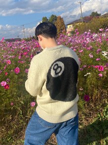 STUSSY sweater ペイズリー柄 モヘアニット　ニットセーター STUSSY ステューシー ニット、セーター 長袖 PAISLEY SWEATER